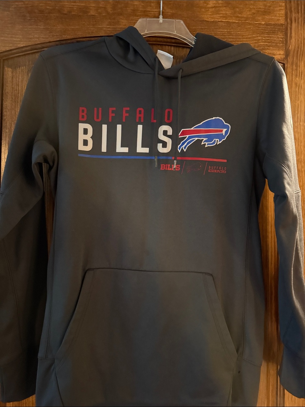 Buffalo David Bitton Black Hoodie with Red, White & Blue Bills Logo